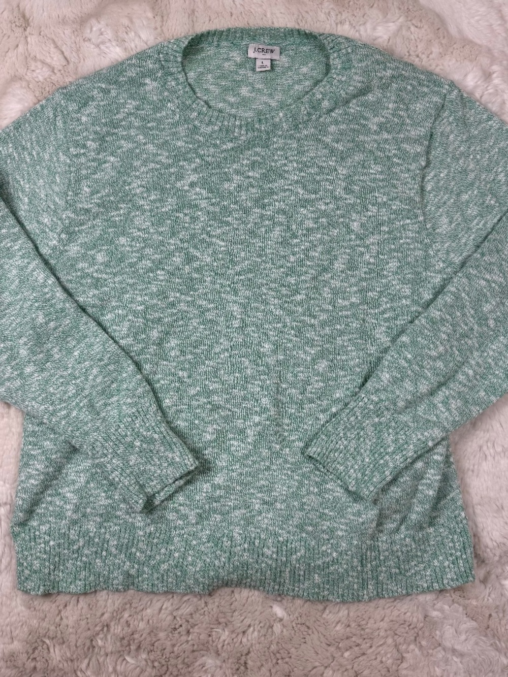 J. Crew Factory Crew Neck Light Weight Long Sleeve Sweater Pullover Womens Large